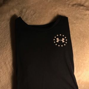 Under armor American flag tee shirt